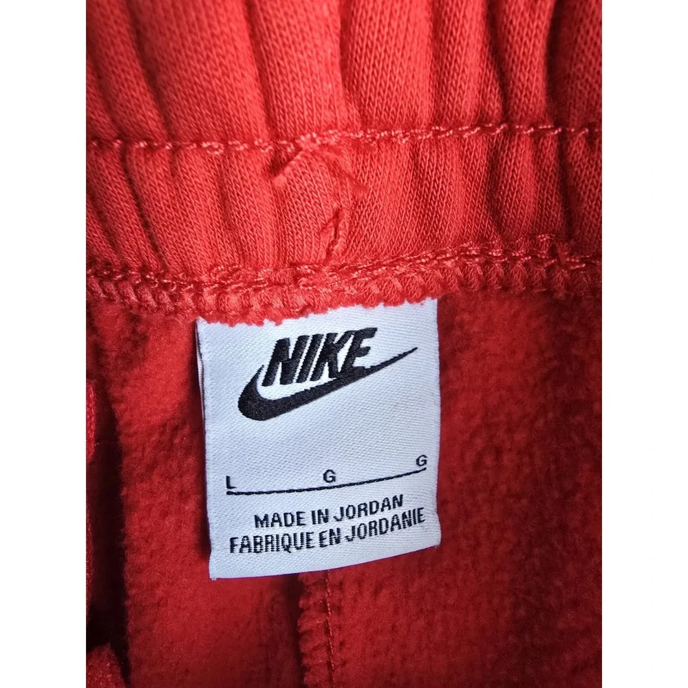 Nike Big Kids Club Fleece Jogger Sweatpants Red Sz Large 14/16